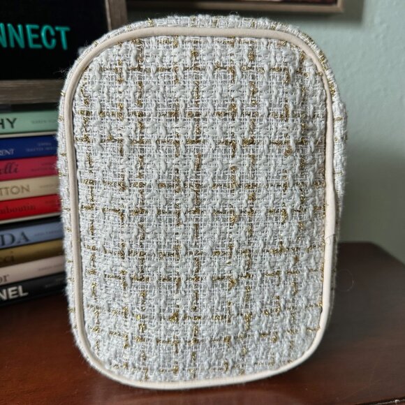 Tweed Cosmetic Bag in Plaid Pattern - NWOT - Picture 7 of 8